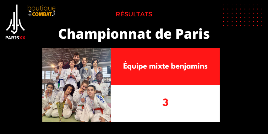 Championnat paris benjamins par équipe mixte 2024